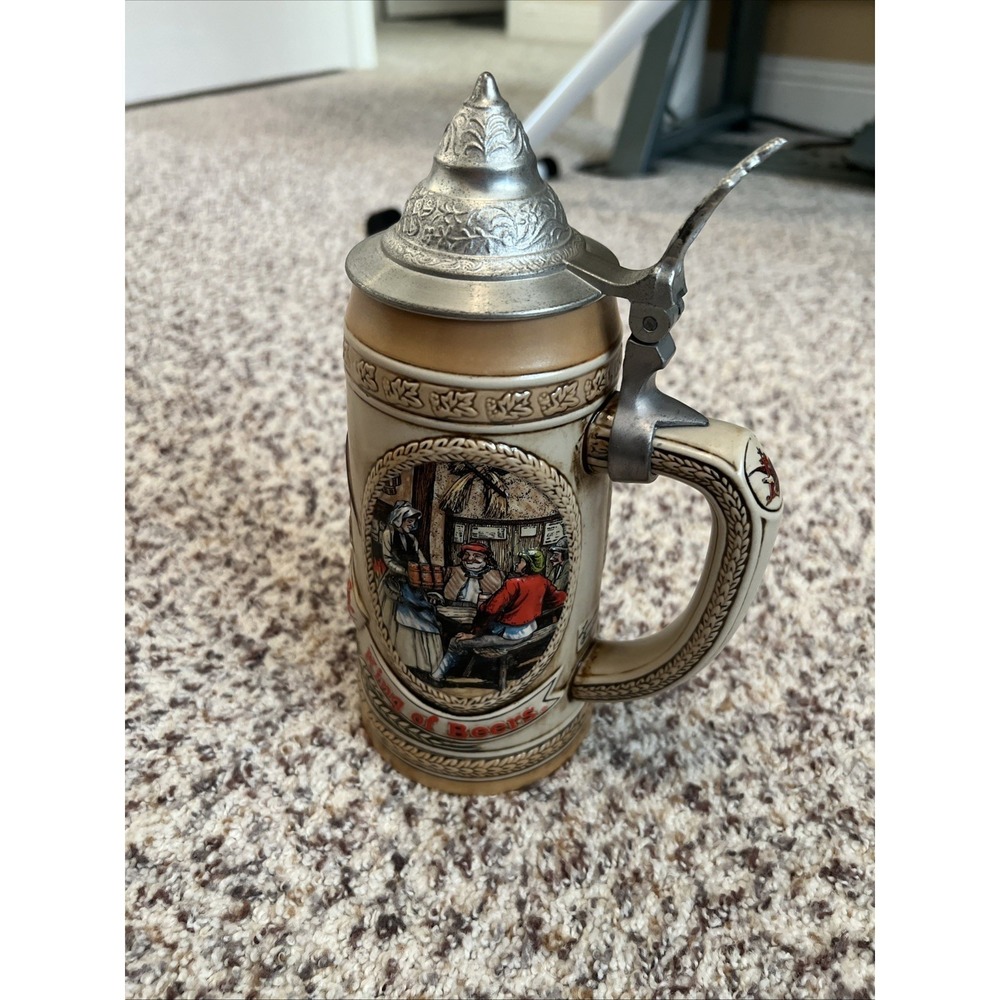 Anheuser-Busch J Series Limited Edition Ceramarte Budweiser Lidded Stein